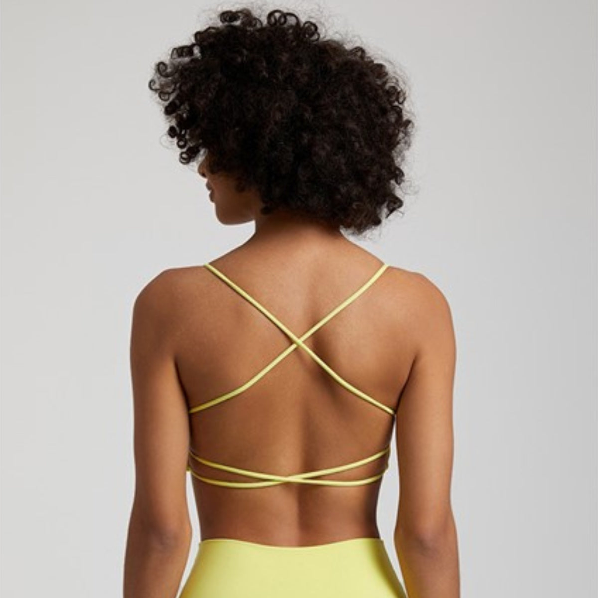 Sensual Yoga bra - yellow / S