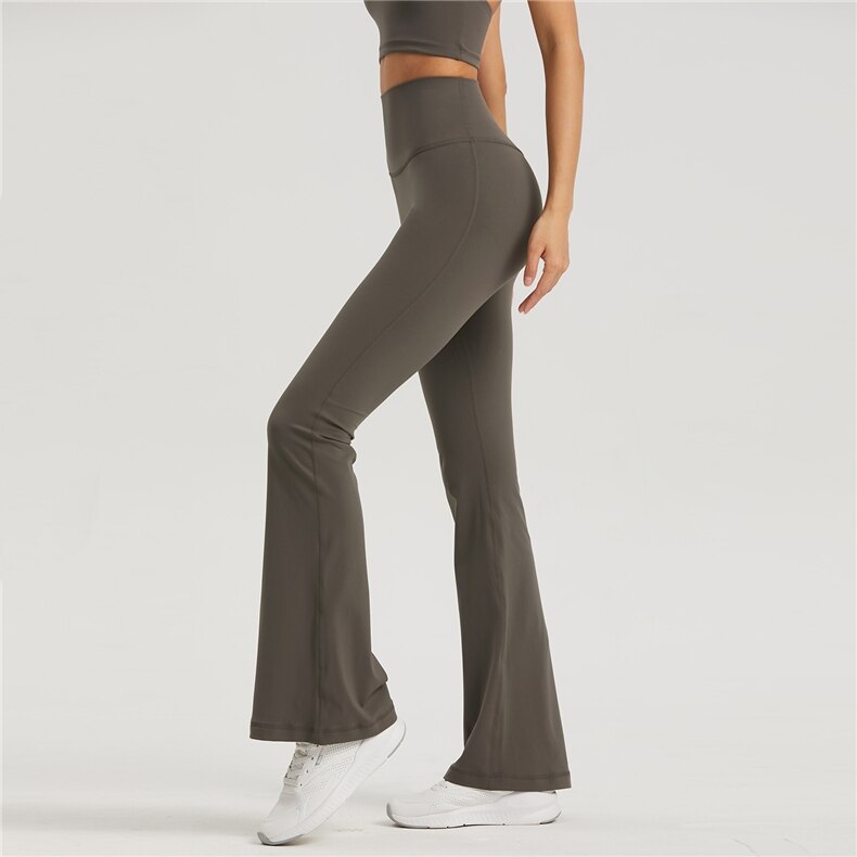 Women's Hatha Yoga Pants - Khaki / Unique