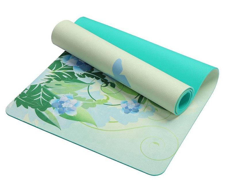 Butterflies Yoga Mat - Green