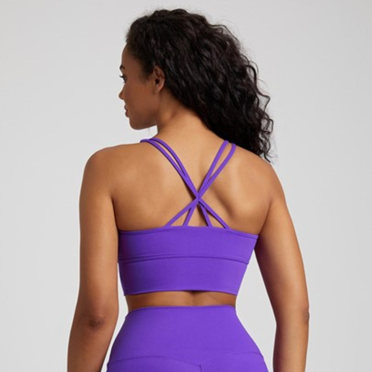 Yoga Namaste bra - purple / S