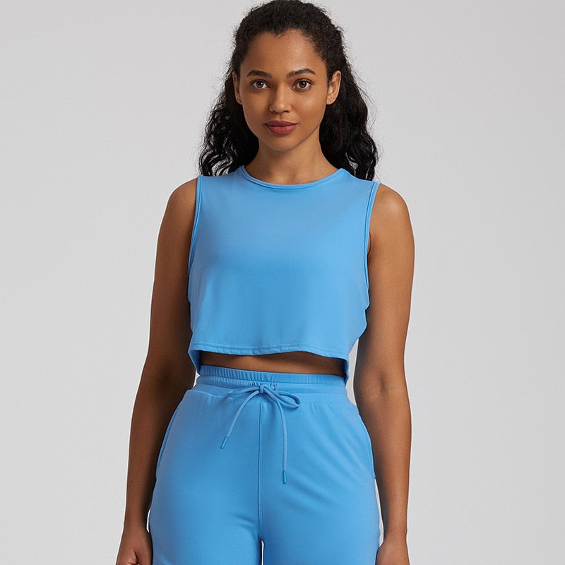 Yoga Nadi tank top - light blue / S