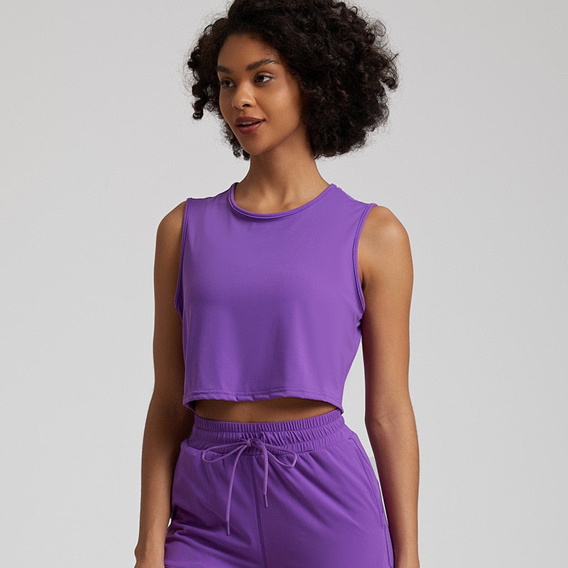 Yoga Nadi tank top - purple / S