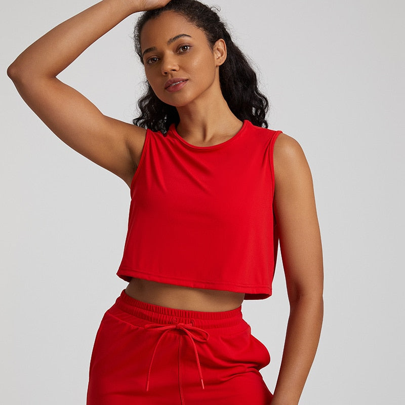 Yoga Nadi tank top - red / S