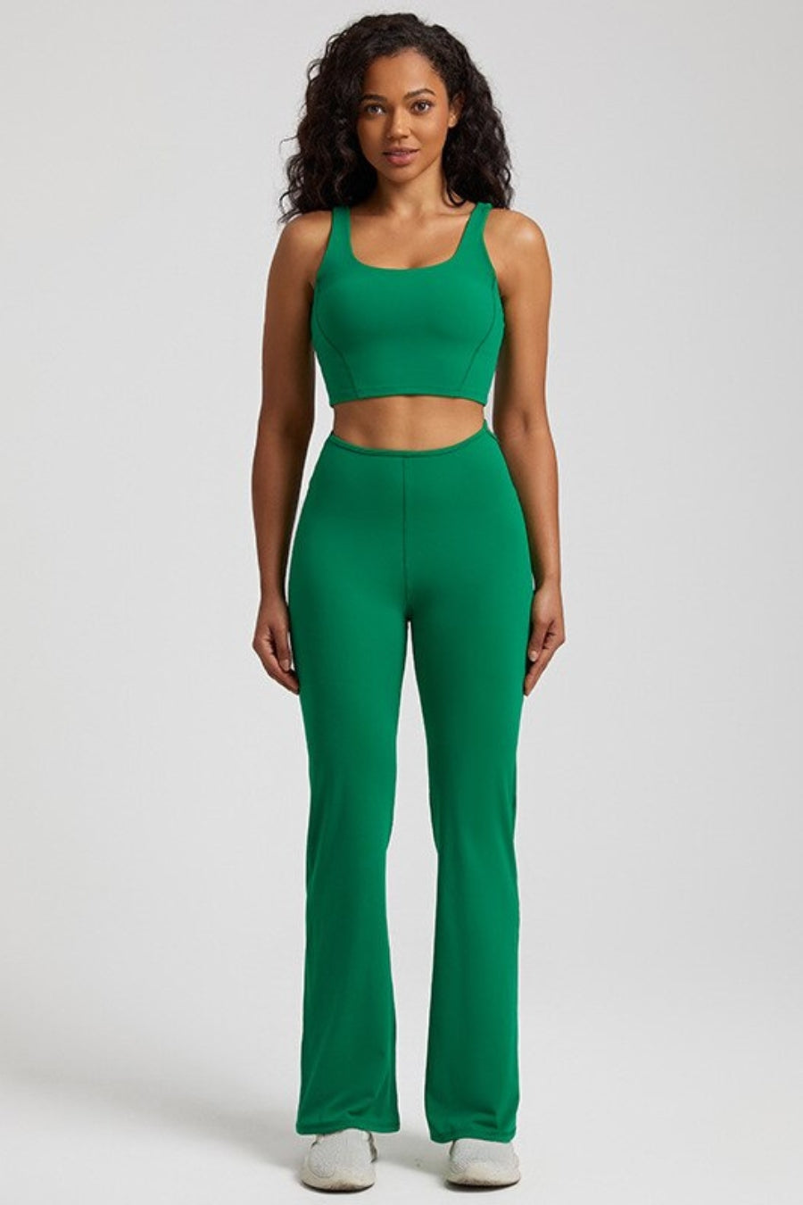 Yoga pants &amp; bra set - green / S