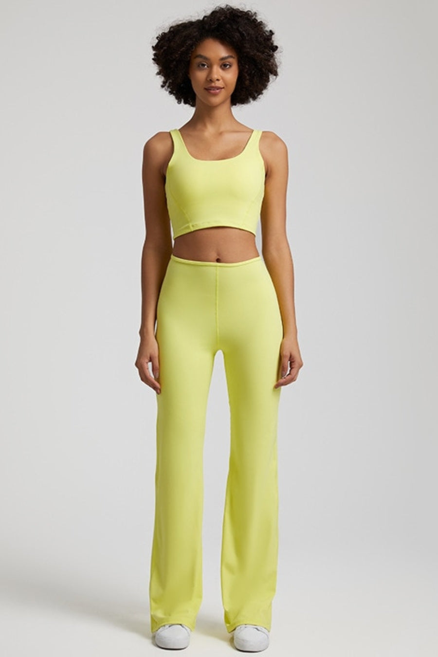 Yoga pants &amp; bra set - yellow / S