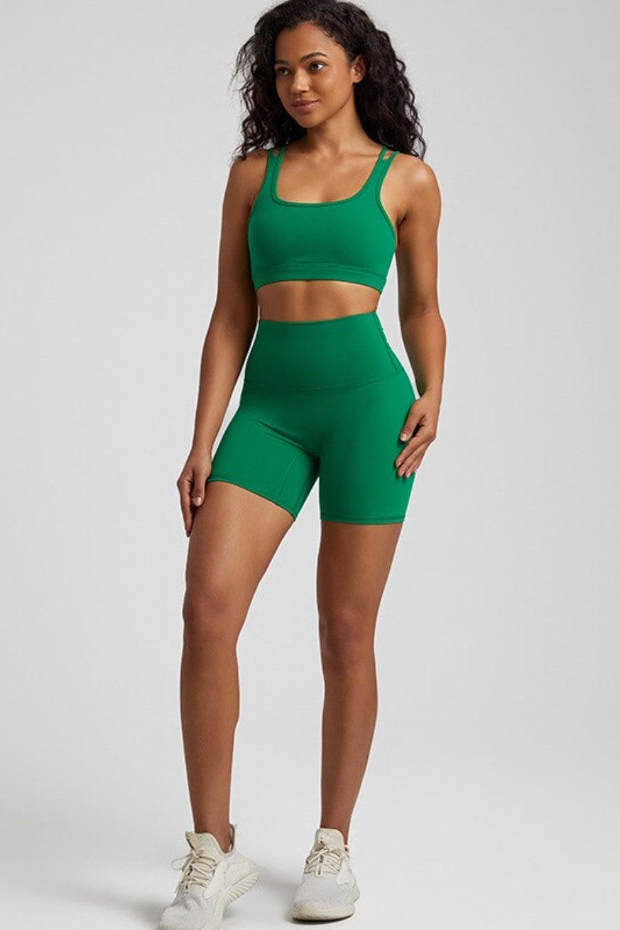 Women's Sat Yoga Set - green / S