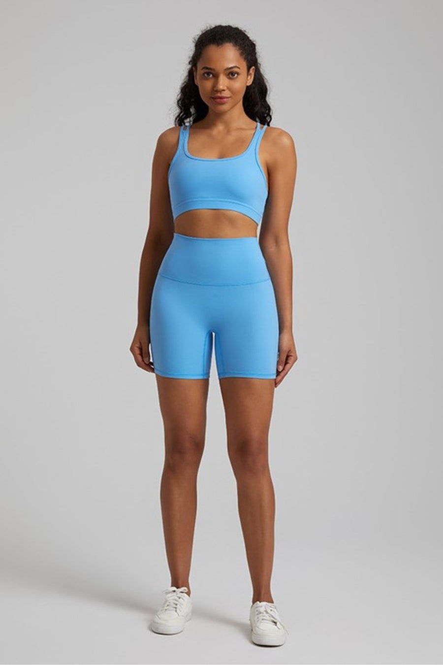 Women's Sat Yoga Set - light blue / S