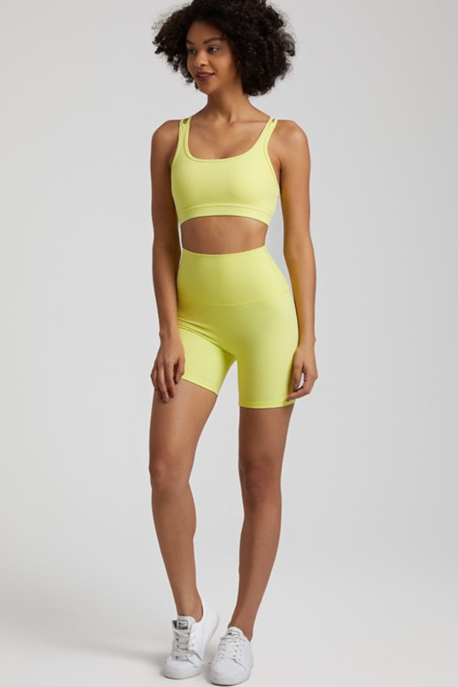 Women's Sat Yoga Set - yellow / S