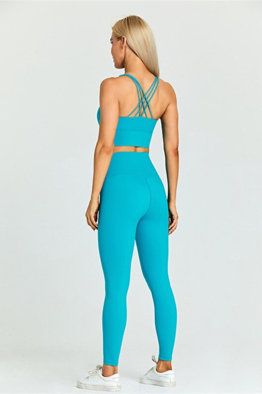 Om Yoga Set - Light blue / S