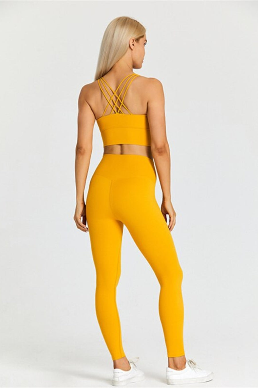 Om Yoga Set - Yellow / S