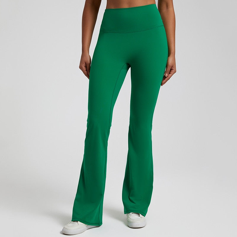 Women's yoga pants - green / S