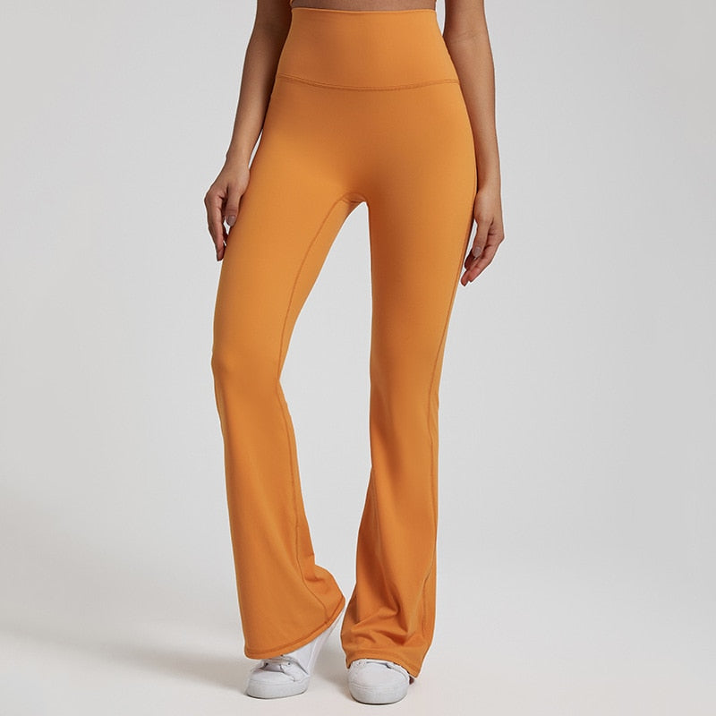 Women's yoga pants - orange / S