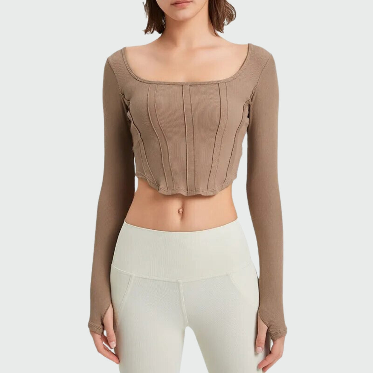 Bodhi Yoga Sweater - khaki / S