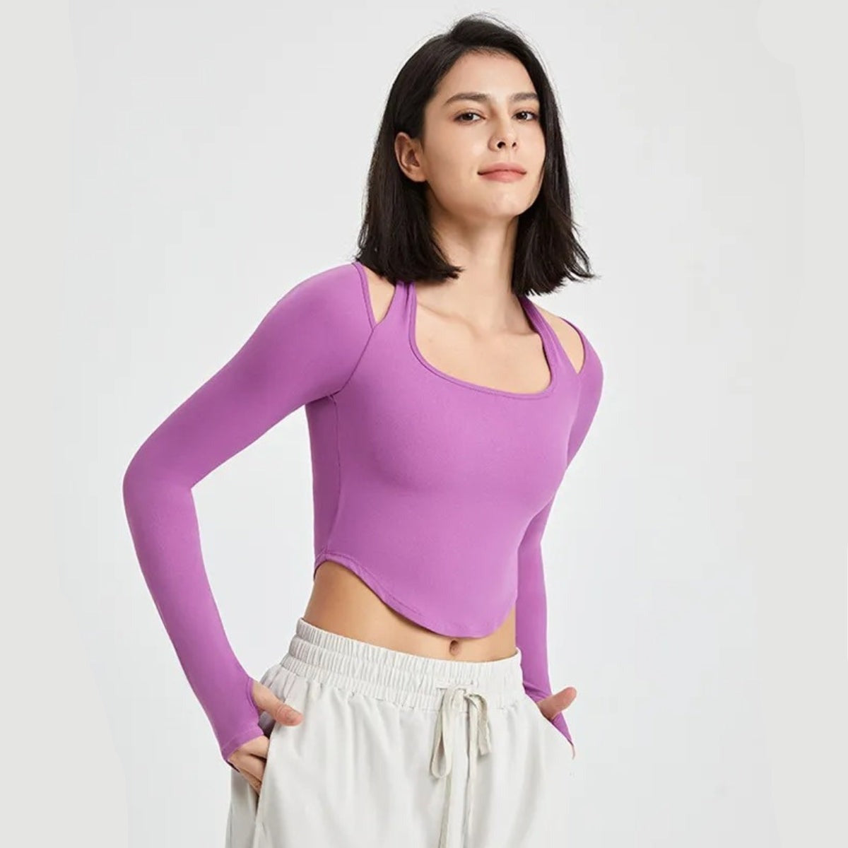 Yoga Hala sweater - purple / S