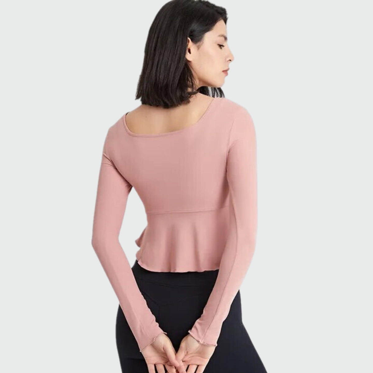 Square Neck Yoga Sweater