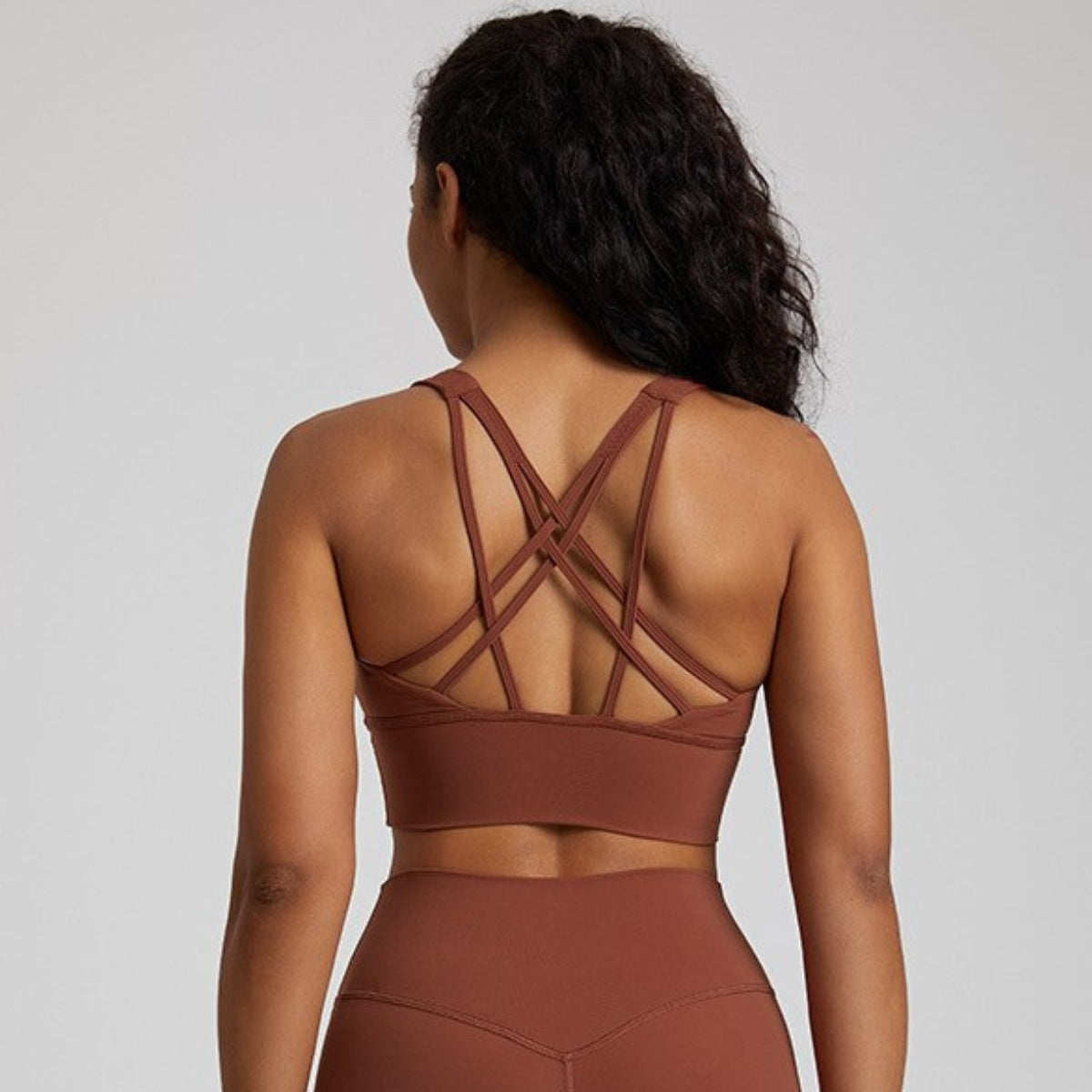 Yoga Flow bra - brown / S