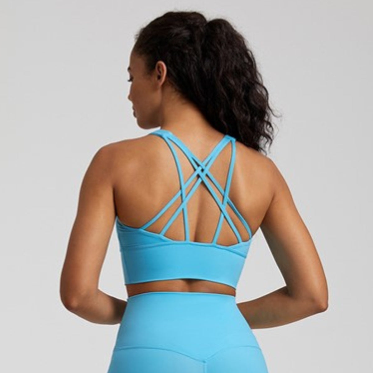 Yoga Flow bra - light blue / S