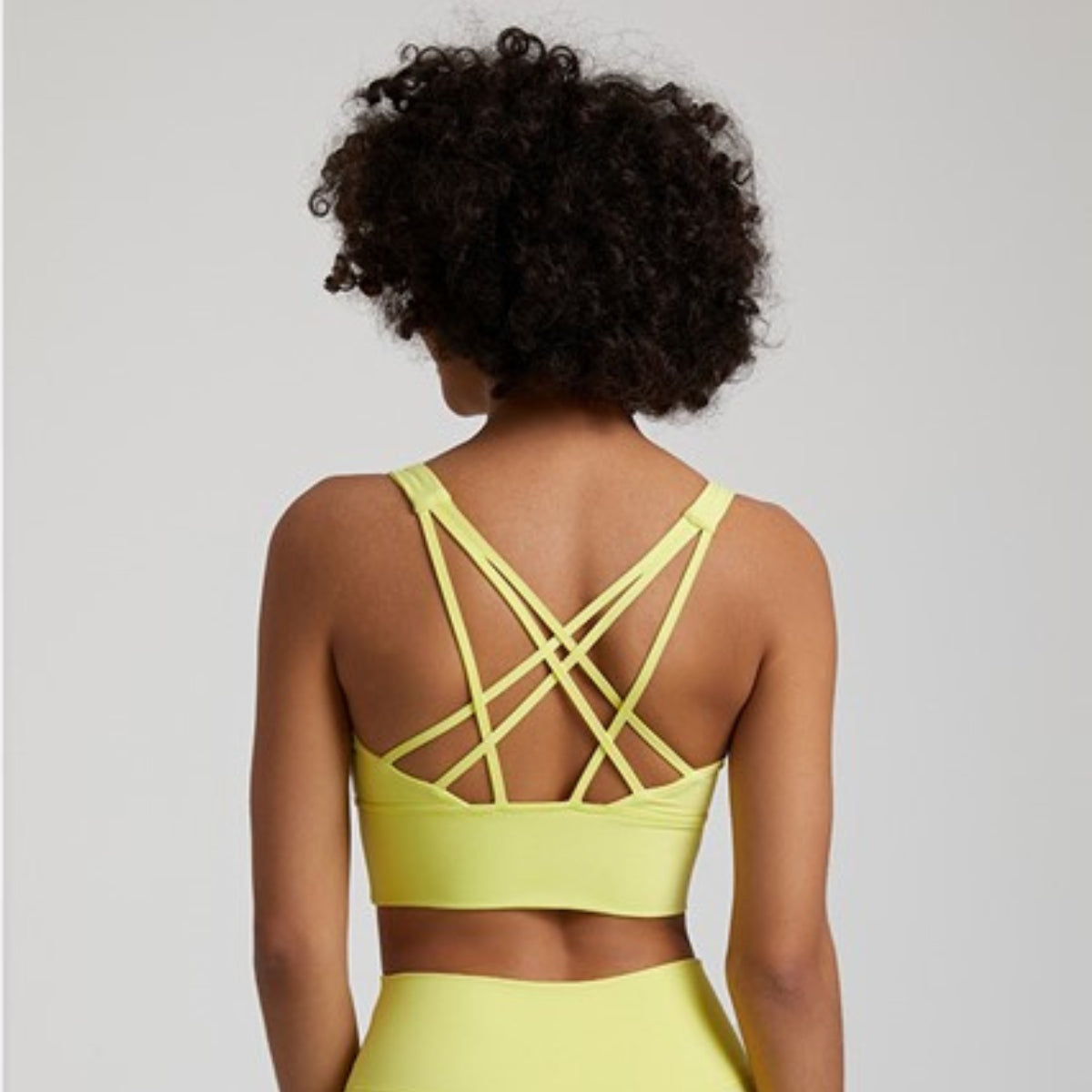 Yoga Flow bra - yellow / S