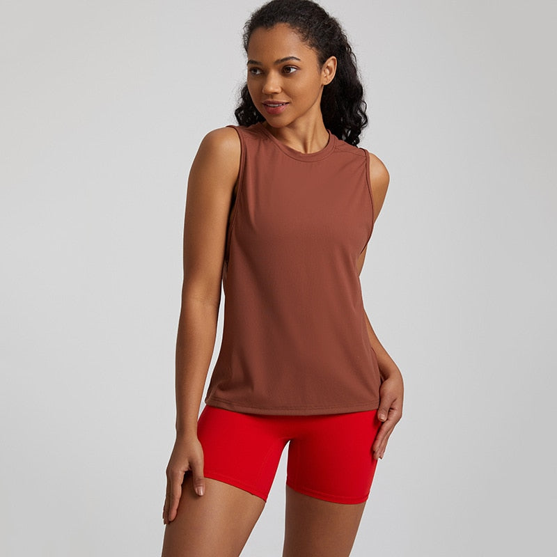 Mauna Yoga tank top - brown / S