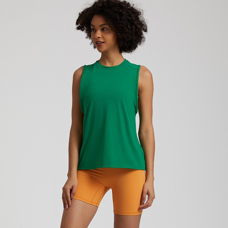 Mauna Yoga tank top - dark green / S