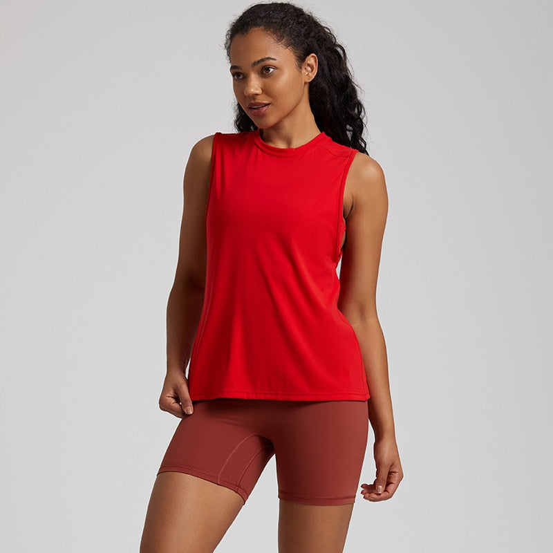 Mauna Yoga tank top - red / S