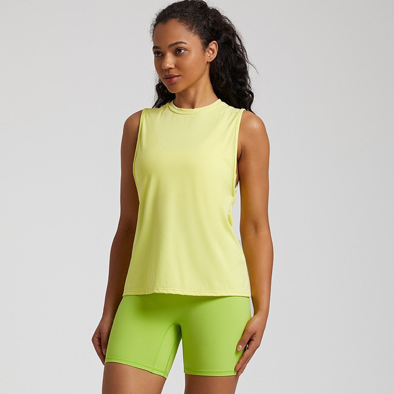 Mauna Yoga tank top - yellow / S