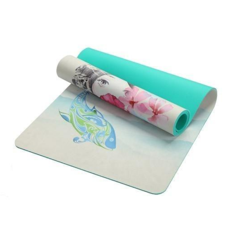 Geisha non-slip yoga mat - Grey