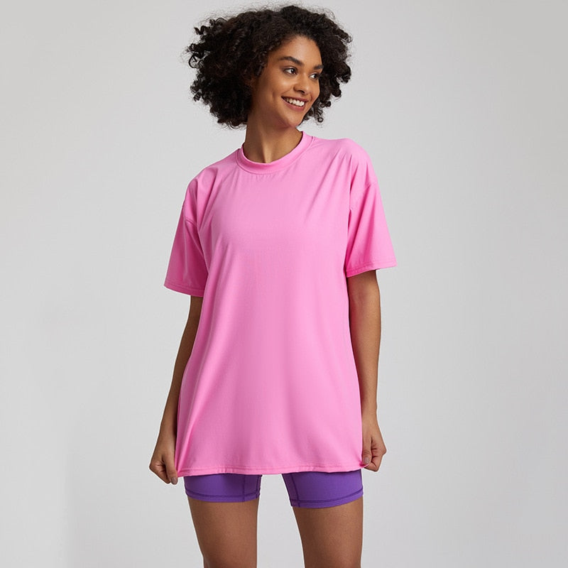 Yoga Ample T-shirt - light pink / S