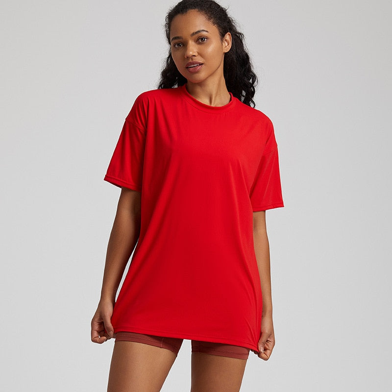 Yoga Ample T-shirt - red / S