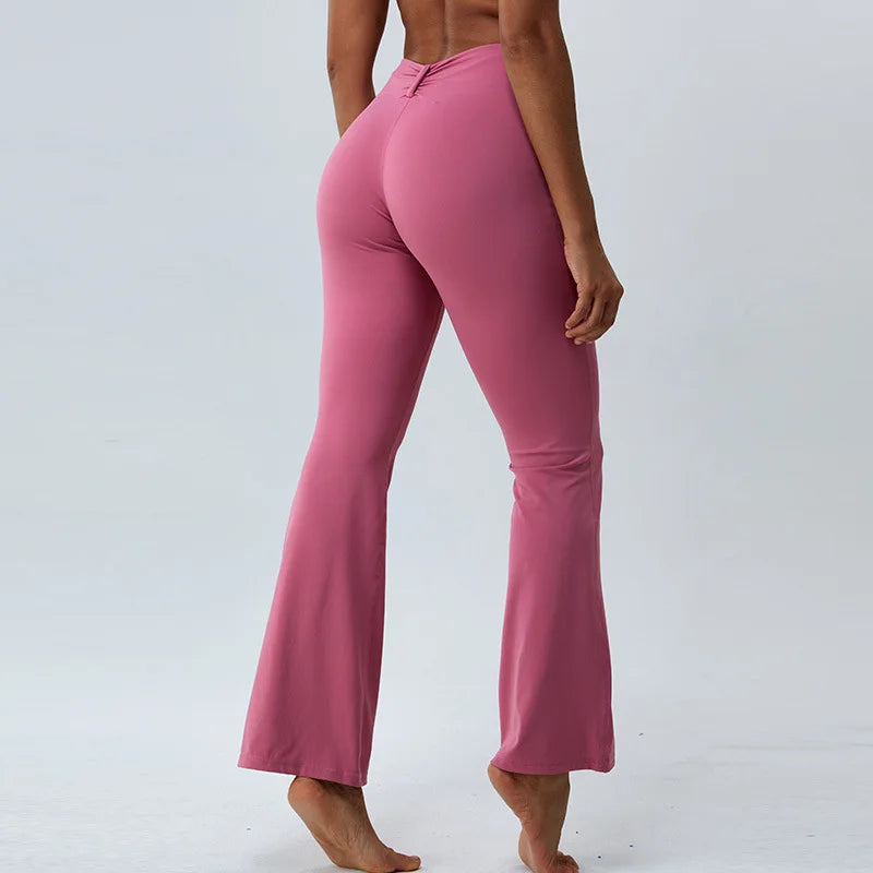 Yoga Flare pants - pink / S