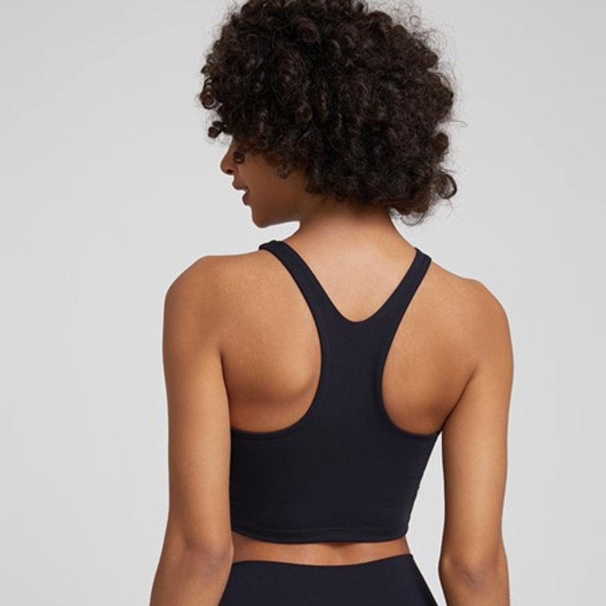 Yoga swim bra - black / S