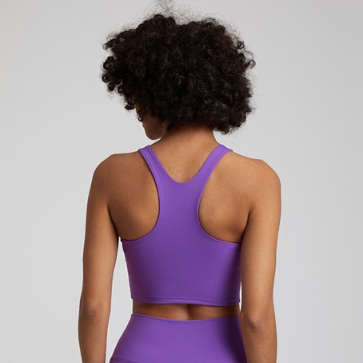 Yoga swim bra - purple / S