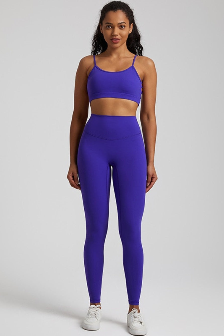 Sexy Women's Yoga Set - dark blue / S