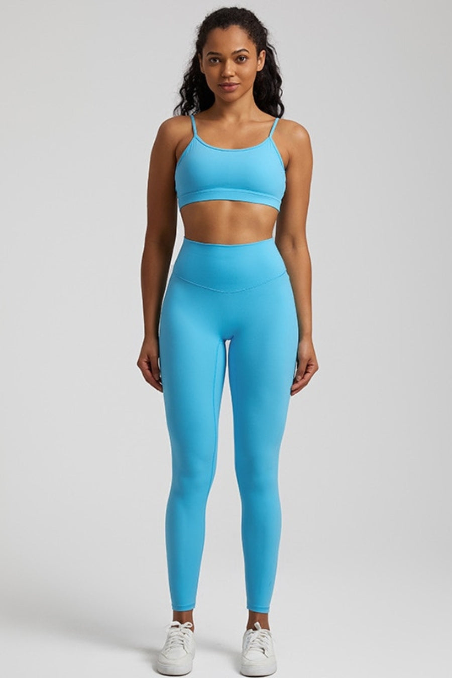 Sexy Women's Yoga Set - light blue / S