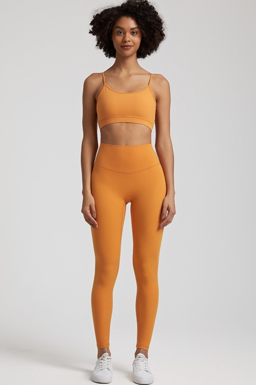 Sexy Women's Yoga Set - orange / S