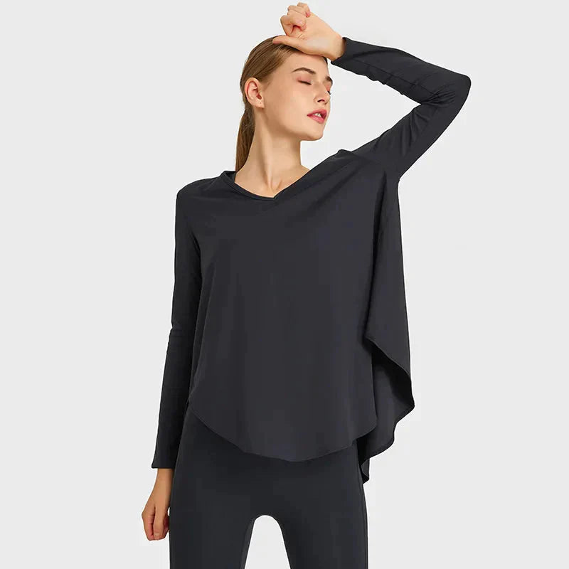 Yoga Ample Sweater - black / XS