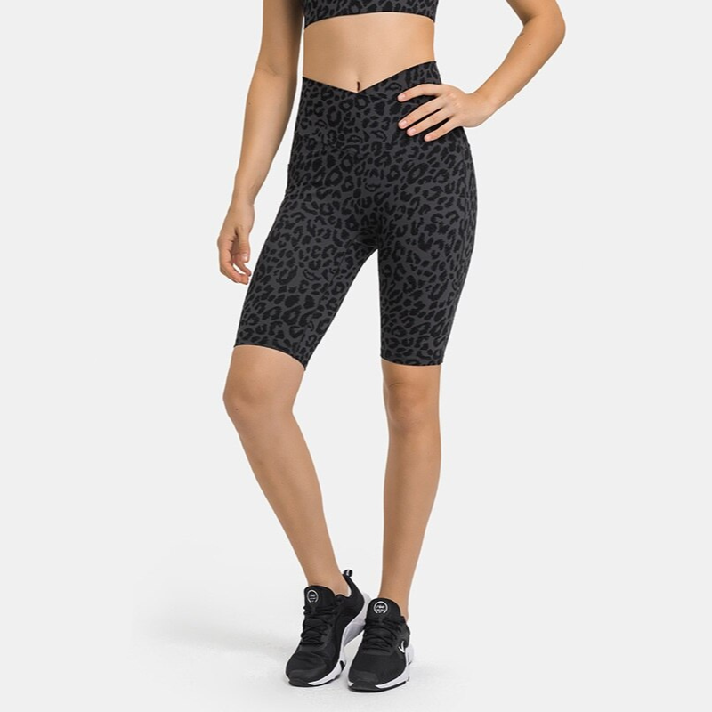 Leopard Yoga Shorts - Leopard / XS