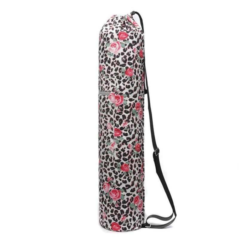 Leopard &amp; Roses Yoga Bag - Roses