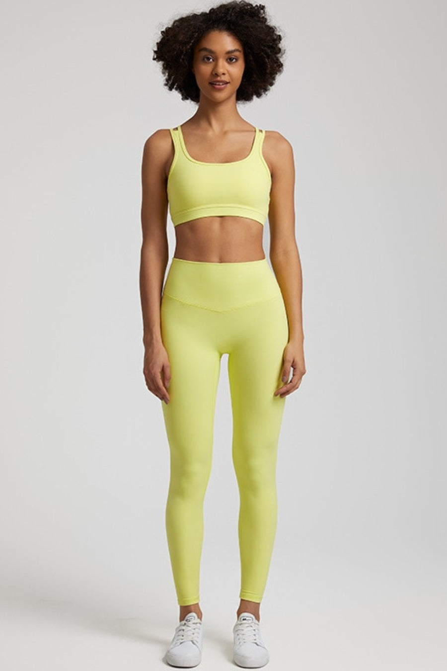 Satnam women's yoga set - yellow / S