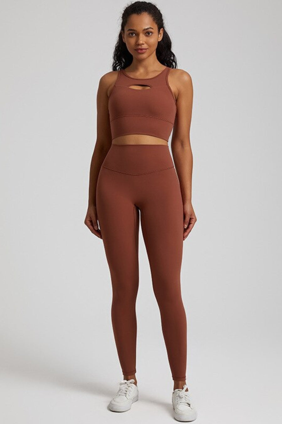 Ujjayi Women's Yoga Set - brown / S