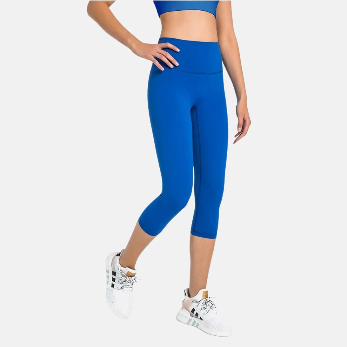 Yoga Legging Short - blue / XS