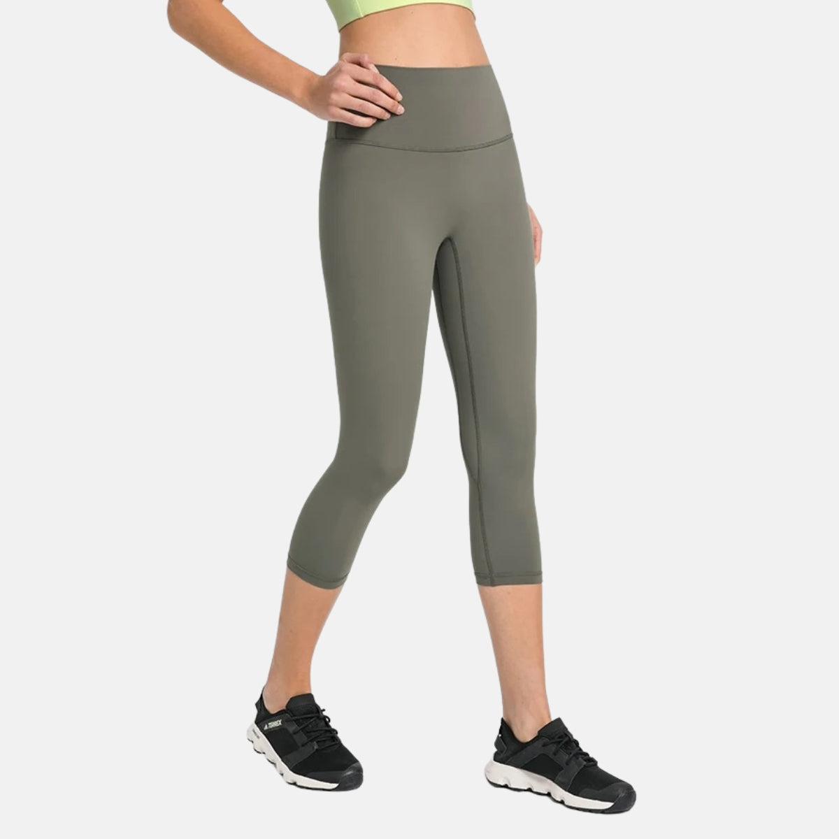 Yoga Legging Short - military green / XS