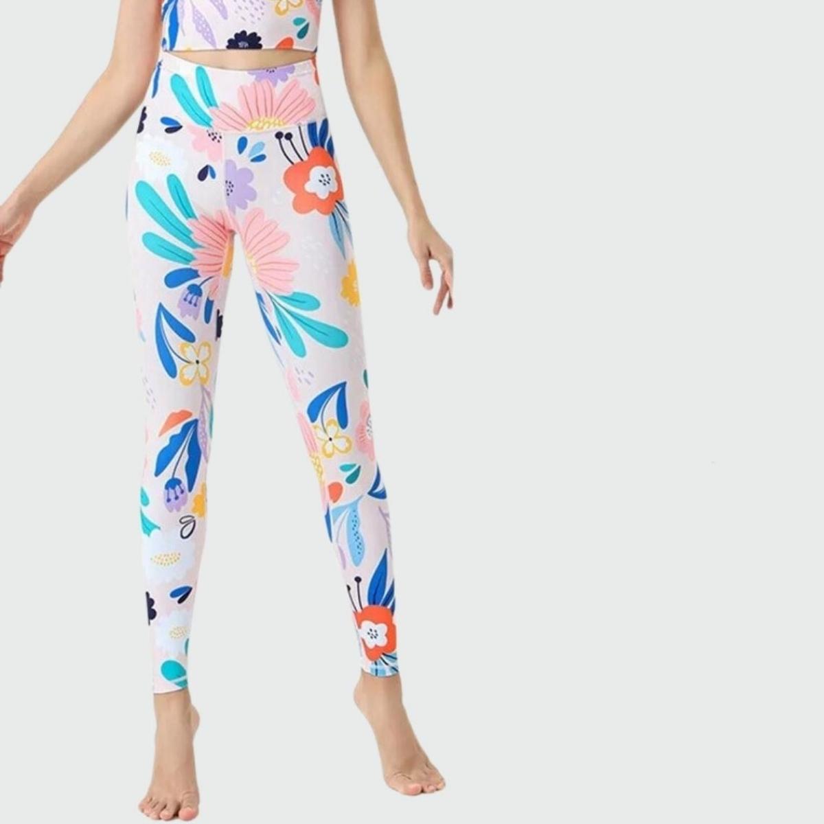 Legging Yoga Flowers